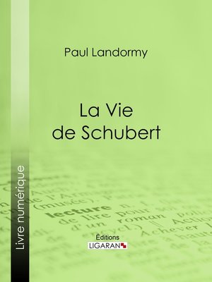 cover image of La Vie de Schubert